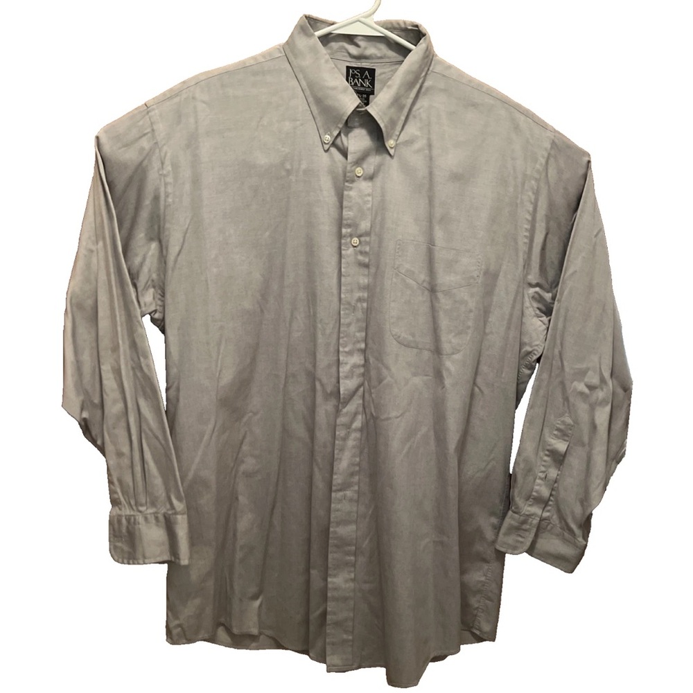 Jos. A. Bank Gray Casual Button-Down Shirt